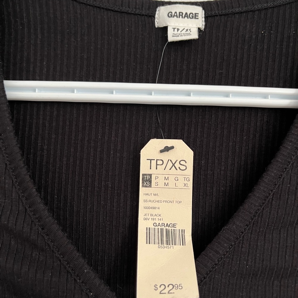 Garage Ruched Front Top Size XS - Picture 2 of 3